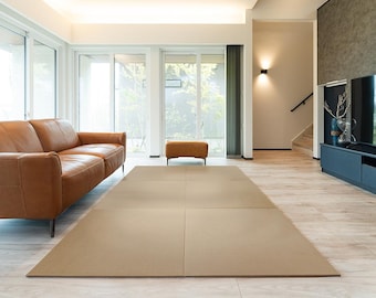 Unità di tappeti tatami / Pavimento giapponese color marrone latte, idrorepellente