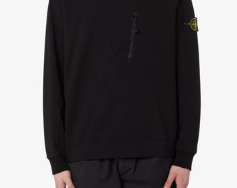 Stone Island  Pocket Sweatshirt / Jumper ( Black )