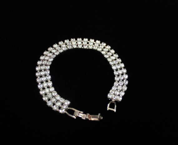 Vintage Rhinestone Tennis Bracelet - image 6