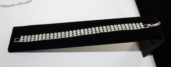 Vintage Rhinestone Tennis Bracelet - image 10