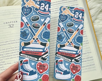 Heated Rivalry Inspired Hockey Romance Bookmark | Sports Romance Bookmark | Hockey Bookish Gift | Ilya & Shane | Rozanov | Hollander