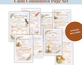 Devocional para a Semana Santa (para imprimir): Conjunto de reflexões bíblicas do Domingo de Ramos à Páscoa