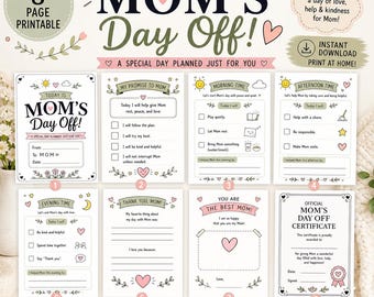 Mother’s Day Printable from Kids Mom’s Day Off Activity Book