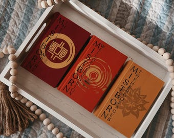 Serie de libros de la primera temporada de Mistborn / Set de libros encuadernados a mano