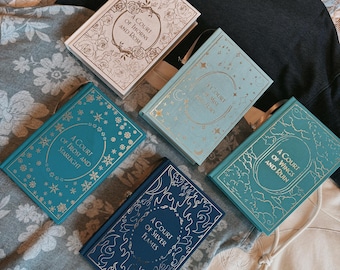 Conjunto de livros Corte de Espinhos e Rosas | Série Encadernação Artesanal