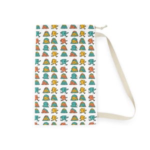 Fun Patterned Laundry Bag - Cute, Portable Storage, Kids, College Dorm, Gift for Her, Laundry Day Essentials