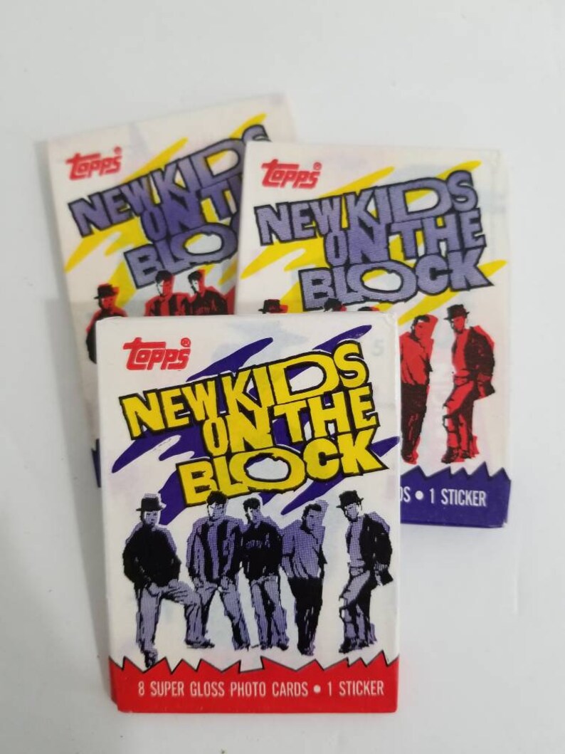 New Kids on the Block trading cards 3 packs