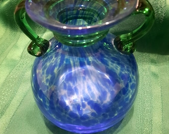 vintage hand blown art glass vase