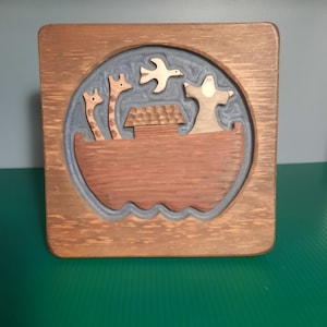 Noah&#39;s Ark wooden wall art