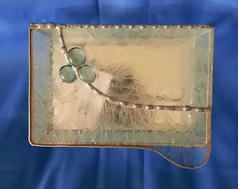 leaded glass trinket box