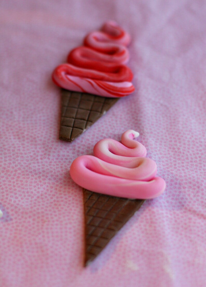 Fondant Ice Cream Toppers for Decorating Cupcakes Cookies or Etsy