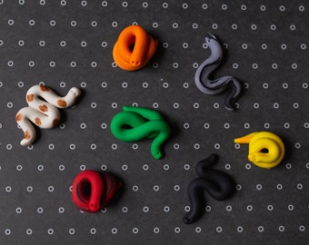 Fondant Snake Toppers for Cupcakes, Cookies or other Treats