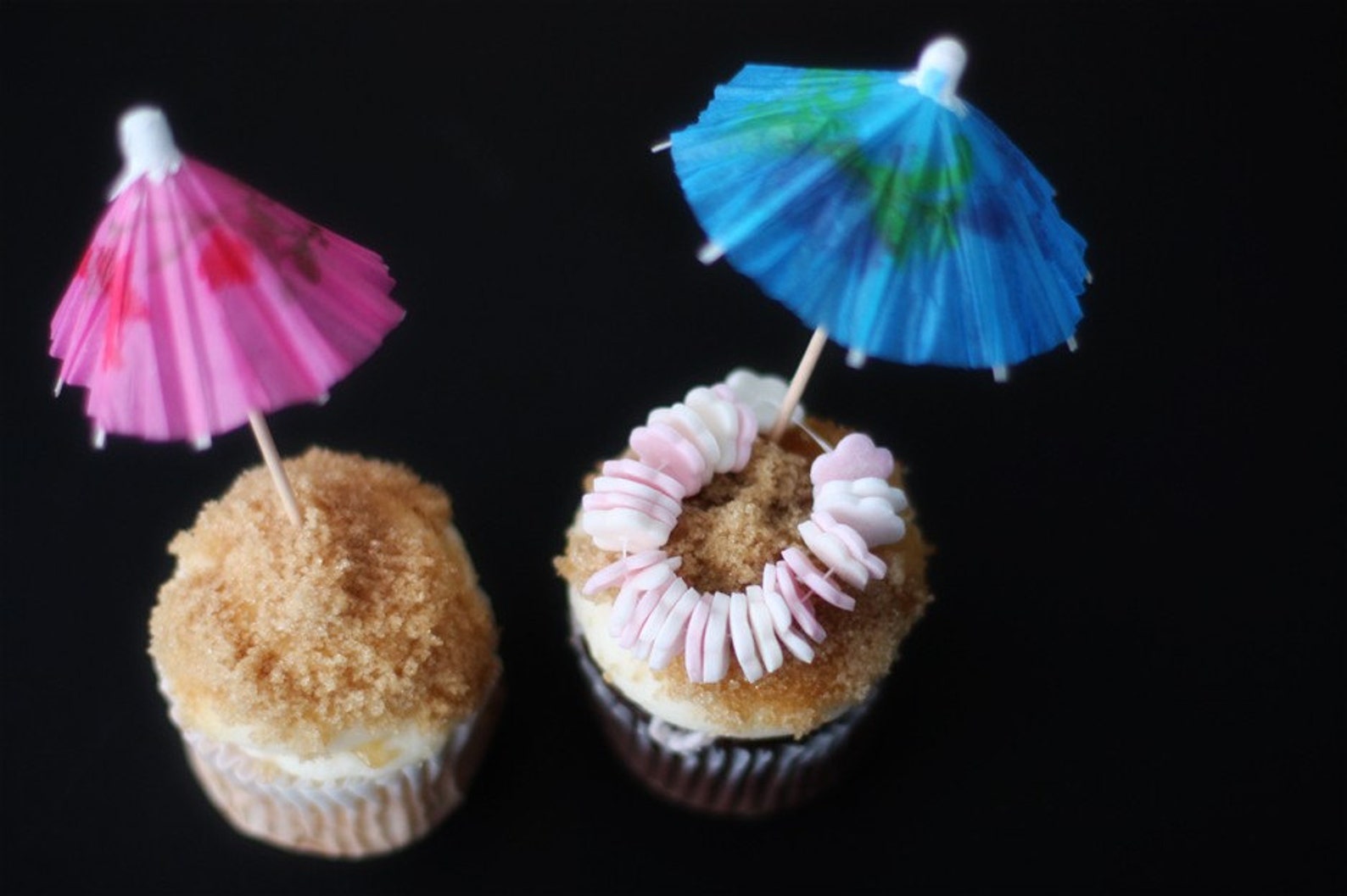 Fondant Leis and Paper Umbrellas for Decorating Tropical Etsy