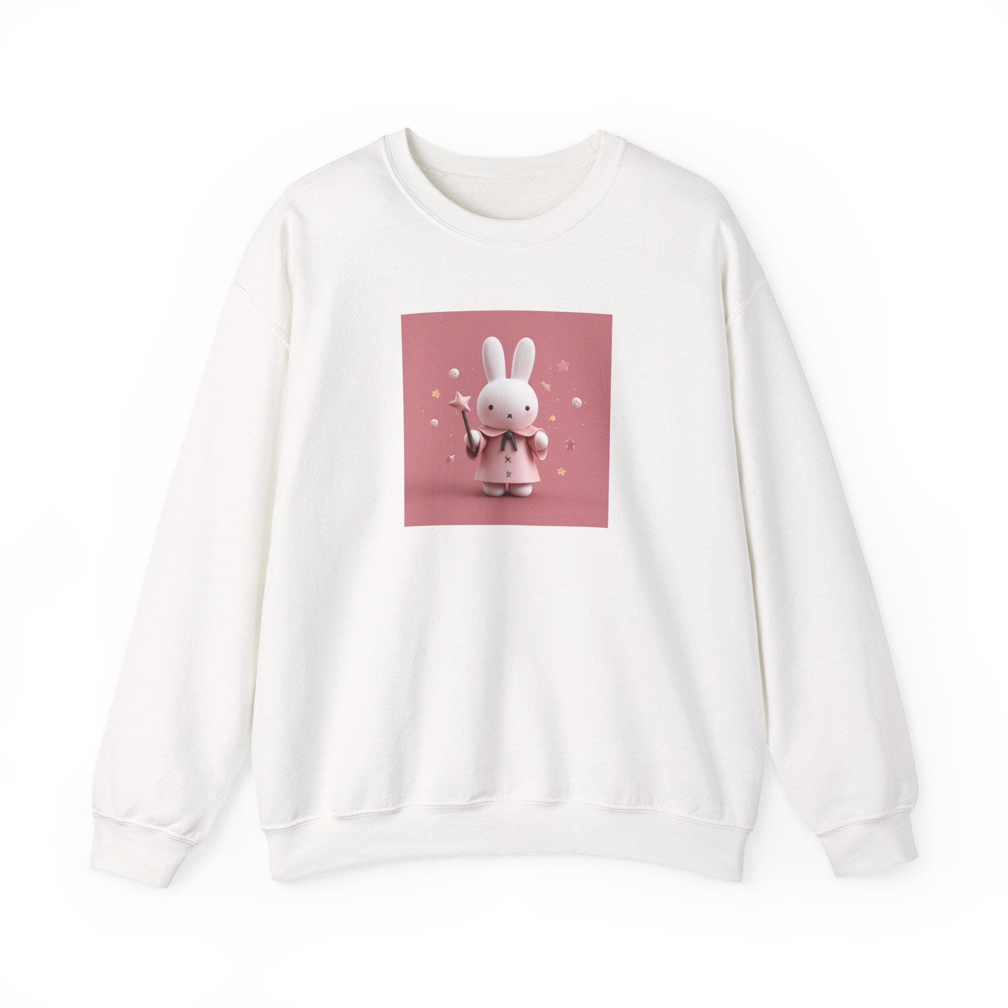 Kawaii Bunny With Cherry Blossoms Sweatshirt - Etsy