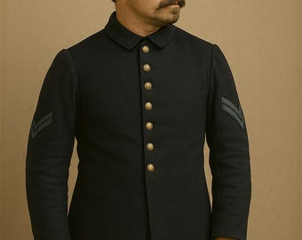 1860s Reenactment (Bürgerkrieg) Union Soldaten in Tracht