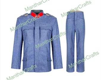 Feldbluse Austro-Hungarian WWI Uniform Tunic & Trousers | Hechtgrau Wool Reproduction | Military Historical Reenactment Costume