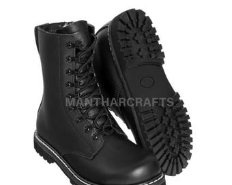 Handcrafted WWII Paratrooper Boots | Full-Grain Leather Combat Boots, Made to Order