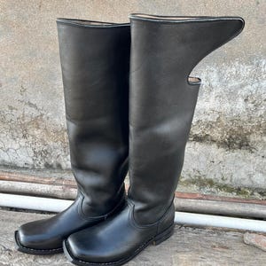 Handmade Civil War Cavalry Boots: 19th Century Leather Riding Boot Reproduction