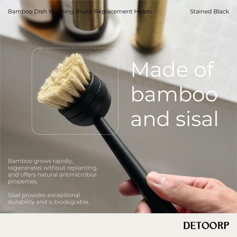 Detoorp Dish Brush Replacement Heads