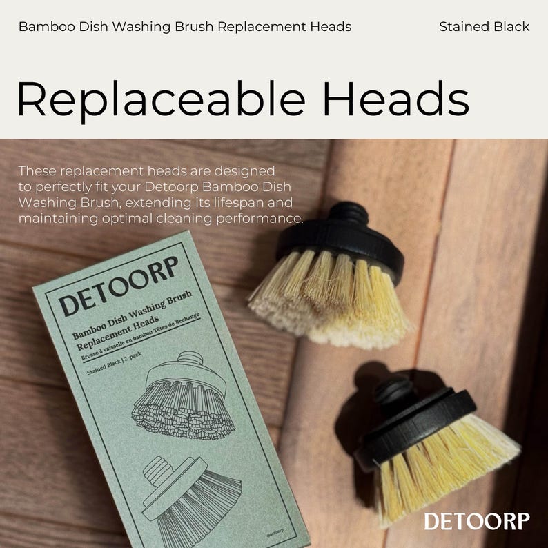 Detoorp Dish Brush Replacement Heads - Thumbnail 3