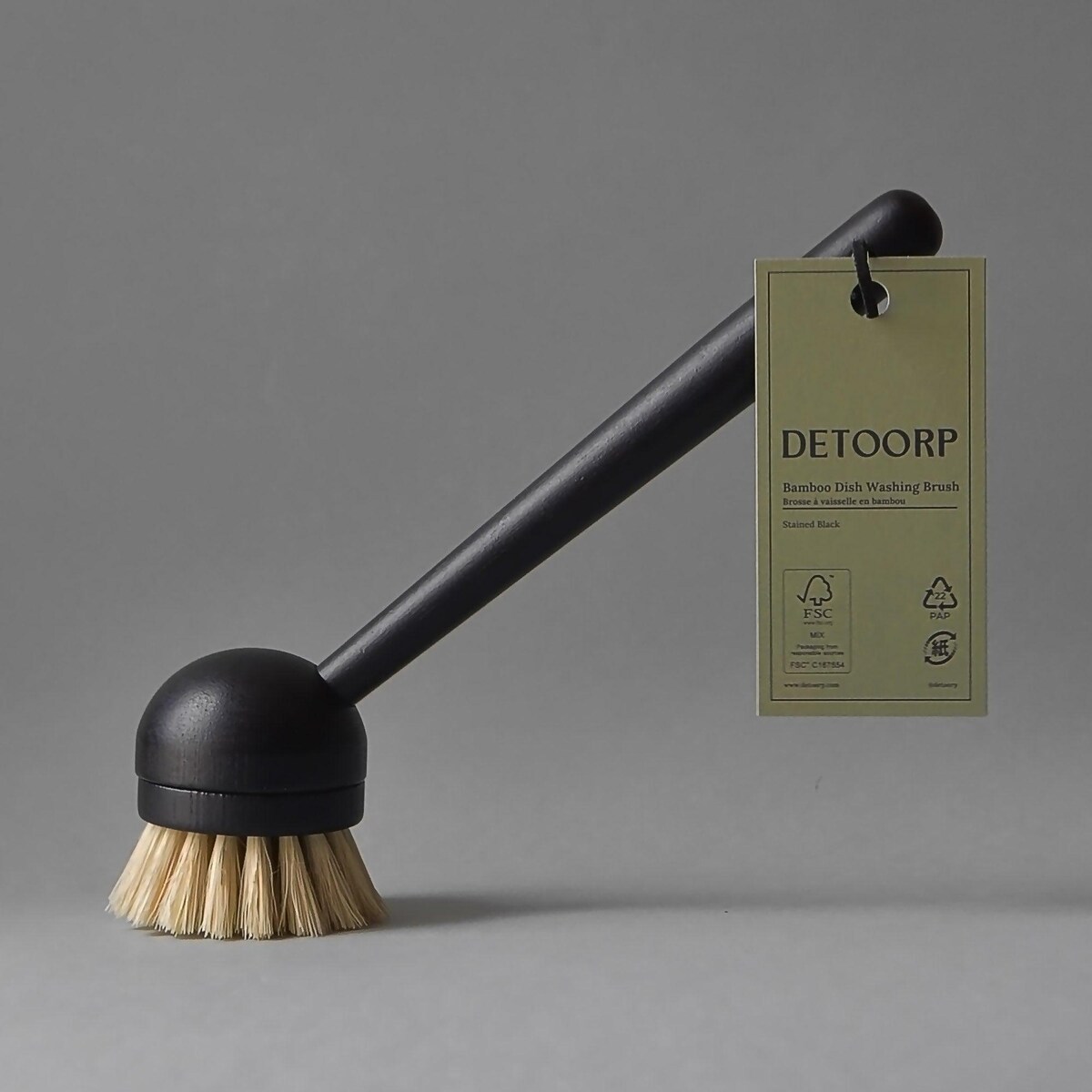 Bamboo Dish Brush With Replaceable Sisal Head