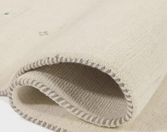 Handwoven Gabbeh Wool Rug: Bohemian Tribal Decor