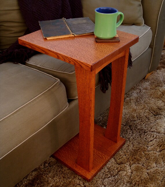 Items similar to Quartersawn Red Oak "C" Sofa Table on Etsy