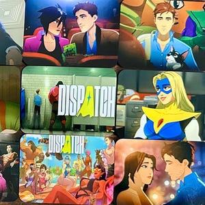 Imanes de personajes y naves de Dispatch: Robert, Invisigal, Blonde Blazer, Equipo Z, ¡y más!