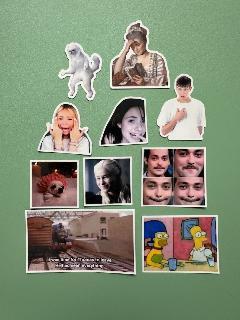 Funny Reaction Picture Sticker Packs - Etsy