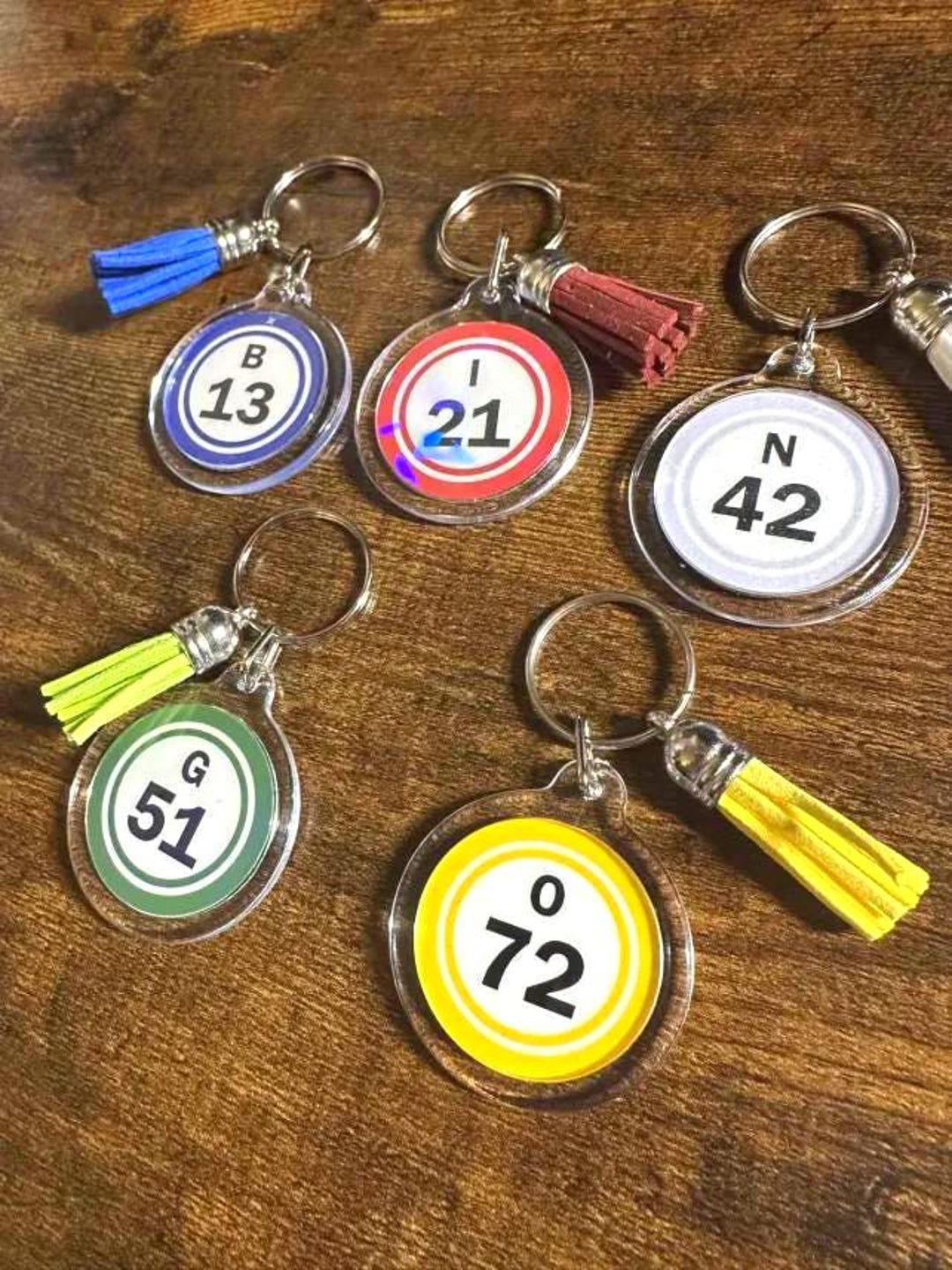 Bingo Keychain: Carry Around Your Lucky Number - Etsy