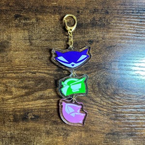 Sly Cooper Acrylic Keychain: Cooper Gang