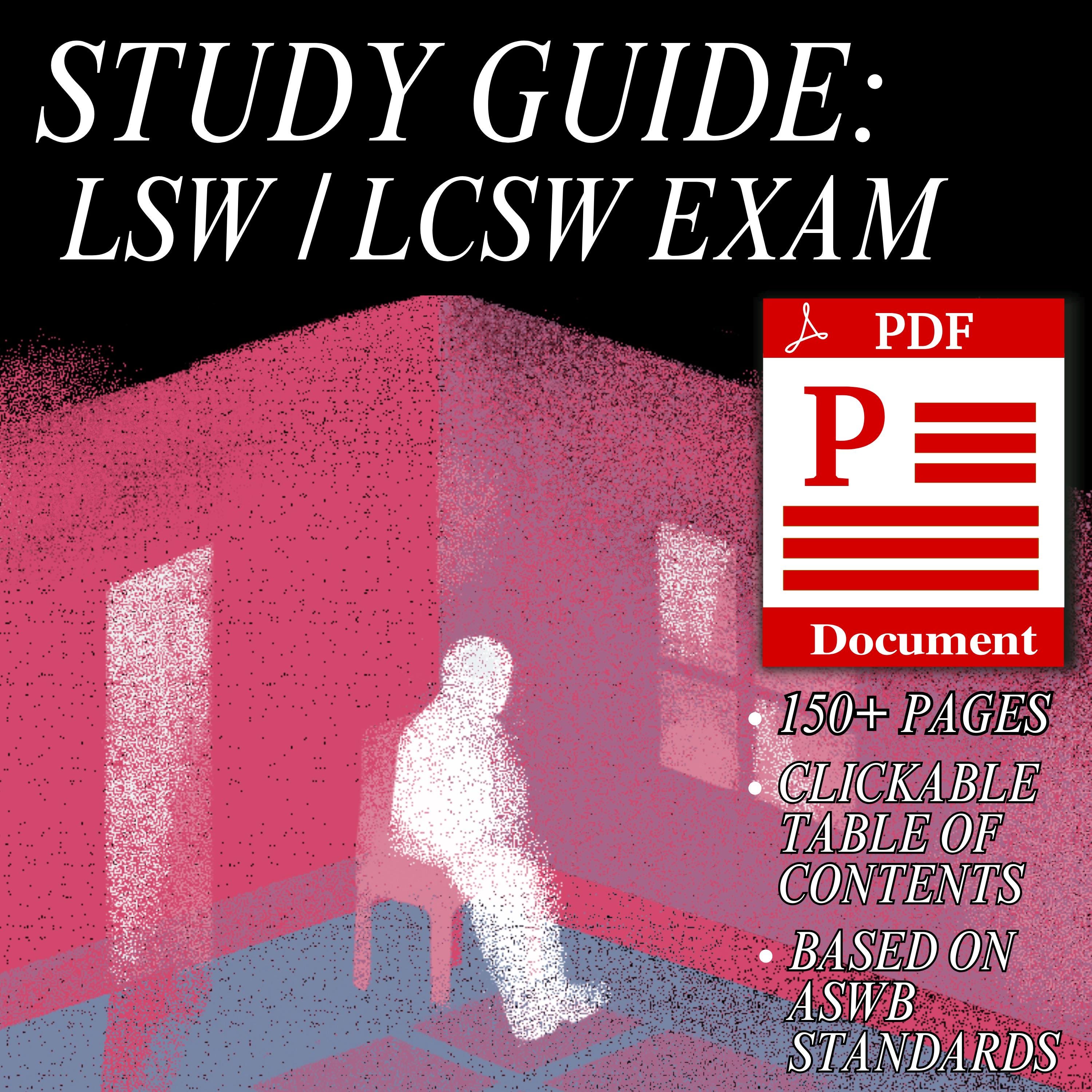 Lsw Study Guide Plan Example Study Guide for LSW / LCSW Board Exam - Etsy