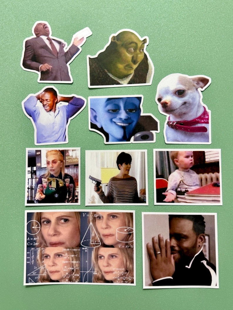 Funny Reaction Picture Sticker Packs - Etsy