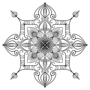 Elegant Mandala Coloring Pages set of ten