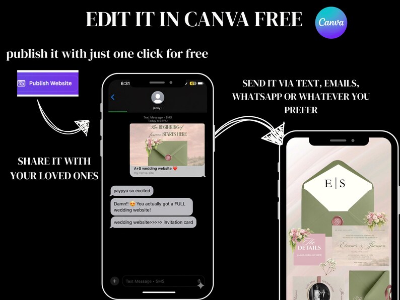 (Elegant Pink & Green Wedding Website Template, minimal Save The Date Wedding website with Trackable RSVP form, dusty rose sage green website blush and olive green wedding website , Canva Editable (Digital Download) Editable Wedding Website Template with Custom RSVP Form, Details Page and Our Love Story | Paperless Digital Wedding Invitation Design | Brown Theme | DIY Canva Website Template | DIY RSVP Google Form | Free Domain | Instant Download)