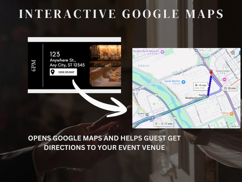 Old Money vintage retro Wedding Website Template with Clickable Online RSVP form | Digital Save The Date Wedding Invitation | animated save the date | Wedding Countdown | Interactive Map | details page and love story page  | Paperless Digital Wedding Invitation Design | free domain | instant download