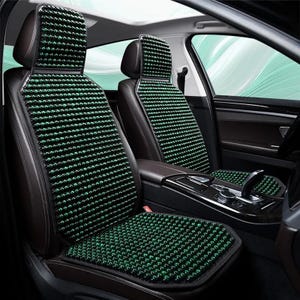 Wooden Bead Car Seat Massager Cover, Wood Massage Beads Auto Interior Seat Cover, Breathable Refreshing Seat Comfort Gift