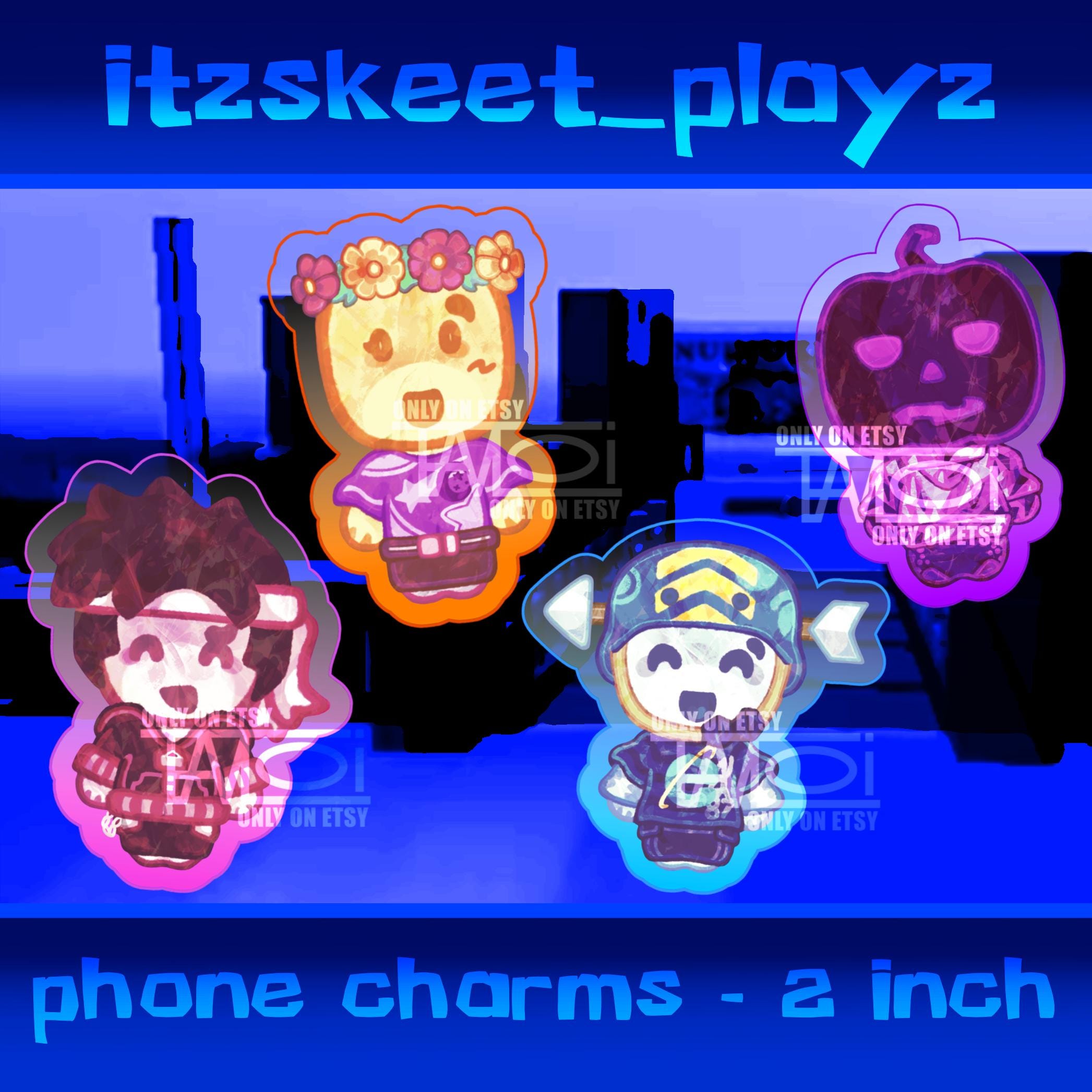 READY TO SHIP | Roblox Arg - Itzskeet_playz | Epoxy Phone Charms
