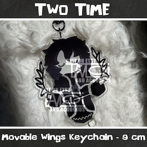 PRE-ORDER | Roblox Forsaken - Two Time | movable wings keychain