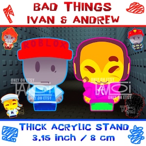 予約販売 | Bad Things Roblox - Ivan & Andrew | 厚型アクリルスタンド