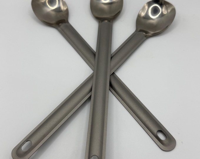 Long Titanium Camping Spoon Combo Set
