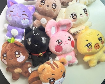 ファンメイド Ateez 10 cm ぬいぐるみ 8個パック K-POP ボーイズ