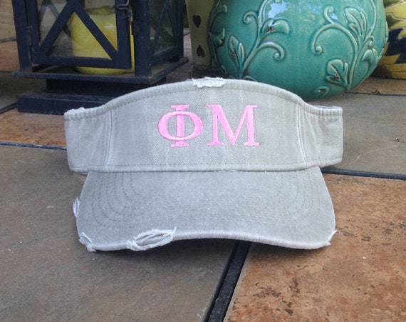 Phi Mu Distressed Visor