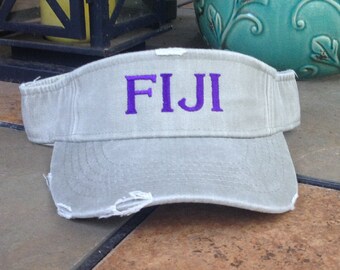 Phi Gamma Delta FIJI Distressed Visor