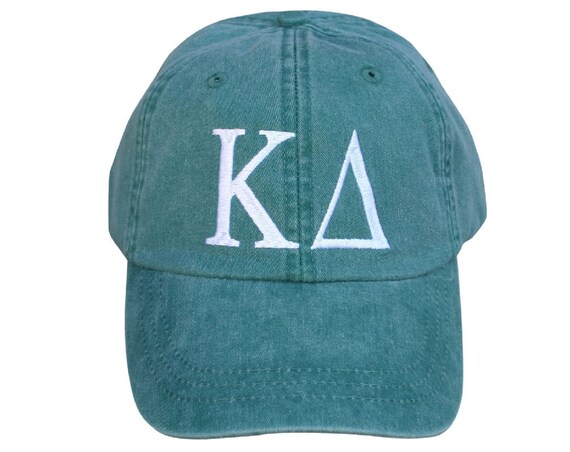 Kappa Delta baseball cap with embroidered greek letters