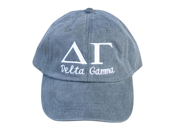 Delta Gamma with script baseball cap