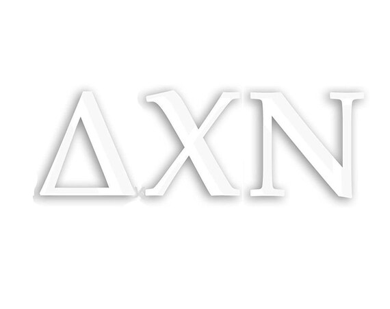 Delta Chi Nu Window Decal