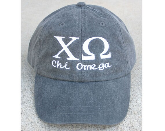 Custom Greek Letter Script Design Baseball Cap