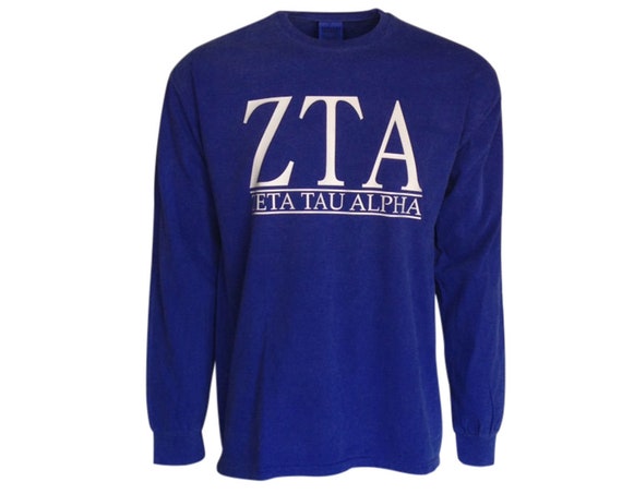 Zeta Tau Alpha - Bar Design Long Sleeve T-shirt