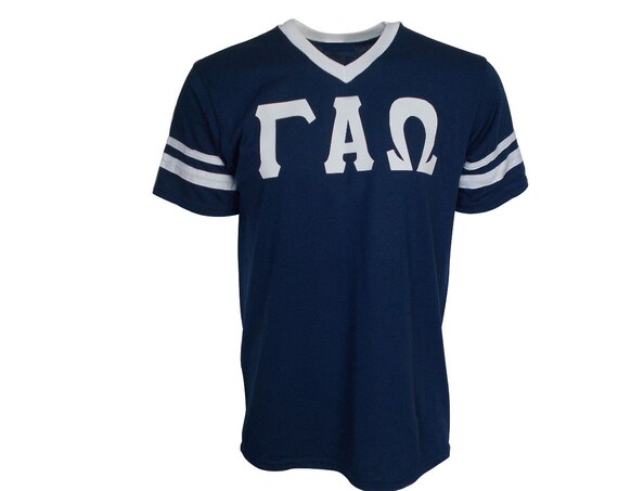 Gamma Alpha Omega - Stripe Sleeve T-shirt Jersey